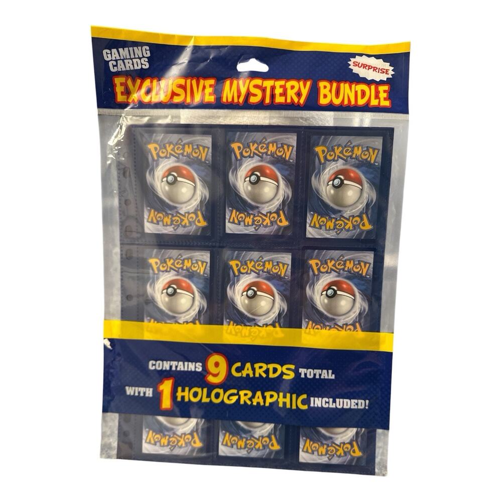 Pokémon TCG Exclusive Mystery Bundle Pack 9 Cards incl 1 Holographic English